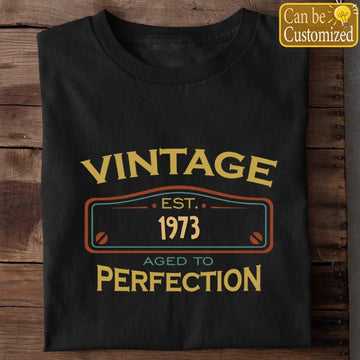 60th Birthday Gift Shirt For Men Women Personalized Shirt - Vintage 1963 Aged to Perfection - 60th Birthday Gift Shirts - Custom Year Birthday Gift Idea