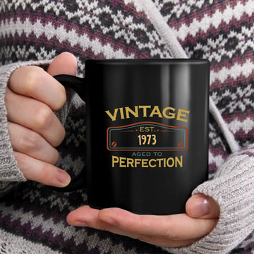 60th Birthday Gift Mug For Men Women Personalized Mug - Vintage 1963 Aged to Perfection - 60th Birthday Gift Mugs - Custom Year Birthday Gift Idea
