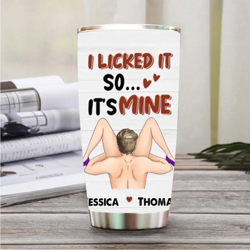 Personalized Custom Couple Tumbler, Gift Idea For Him,Her - I Promise To Always Make Your Panties Wet Not Your Eyes