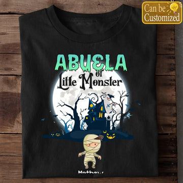 Grandma Of Little Monsters Halloween Personalized Shirt - Gift For Grandma, Custom Kids Shirts