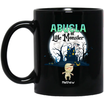 Grandma Of Little Monsters Halloween Personalized Mug - Gift For Grandma Mugs
