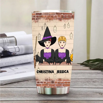 Personalized Custom Witch Tumbler, Halloween Gift Idea for Friends, Gifts For Besties, We’re Not Sugar and Spice And Everything Nice