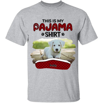 This is My Pyjama Custom Photo Shirt, Dog & Cat Personalized T-Shirt, Gift For Pet Lovers, Pet Owners Shirts, Hoodie