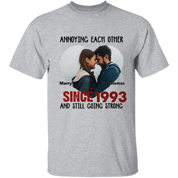 Annoying Each Other Custom Photo We Belong Together Personalized Shirt - Couple Custom Shirts, Gift For Husband Wife, Anniversary