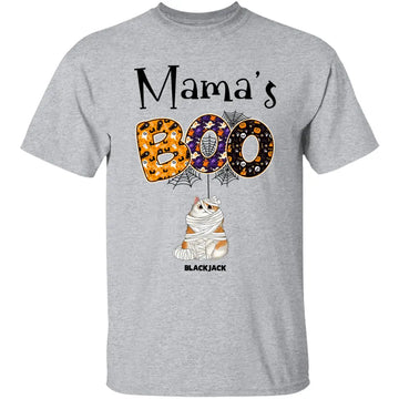 Mama's Boo Personalized Shirt - Gift For Cat Lovers -  Gift For Grandma, Mama - Happy Halloween Shirts