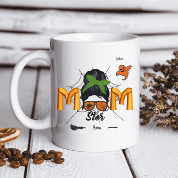Halloween Momster Personalized Mug, Gift For Mom, Mother - Halloween Gift
