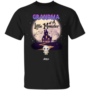 Grandma Of Little Monsters Hallowen Personalized Shirt, Sweater, Hoodie Halloween Gift For Grandma