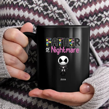 Father Of Nightmare Personlized Mug - Horror Movie Kids Custom Mugs, Halloween Gift For Dad