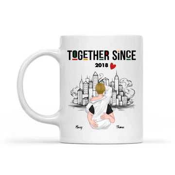 Together Since Personalized Custom Mug, Mugs - Anniversary Gift For Couple, Wife, Husband