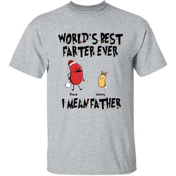 World’s Best Farter Ever I Mean Father Christmas Personalized Shirt Gift for Dad