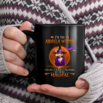 I'm A Grandma Witch Personalized Mug, Halloween Gift, Personalized Gift for Nana, Grandma, Grandmother, Grandparents