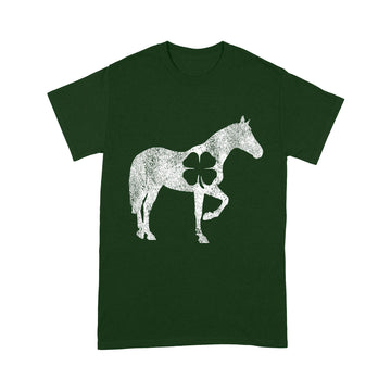 Horse Irish Shamrock St. Patrick's Day Saint Paddy's Girl T-Shirt - Standard T-shirt