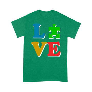 Love Autism Autism Awareness Gifts Shirt - Standard T-shirt