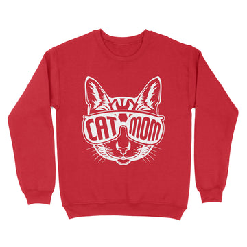 Funny Cat Mom Shirt For Cat Lovers Mothers Day Gifts T-Shirt - Standard Crew Neck Sweatshirt