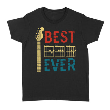 Guitarist Father Best Dad Ever Dad Chord Guitar Vintage Shirt - Standard Women's T-shirt