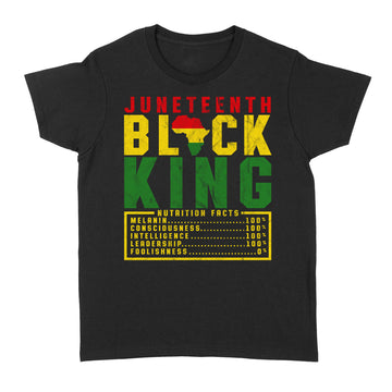 Juneteenth Men s Black King Nutrition Melanin Black Pride Shirt - Standard Women's T-shirt