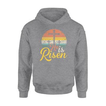 He Is Risen - Christian Easter Jesus Shirt - Standard Hoodie