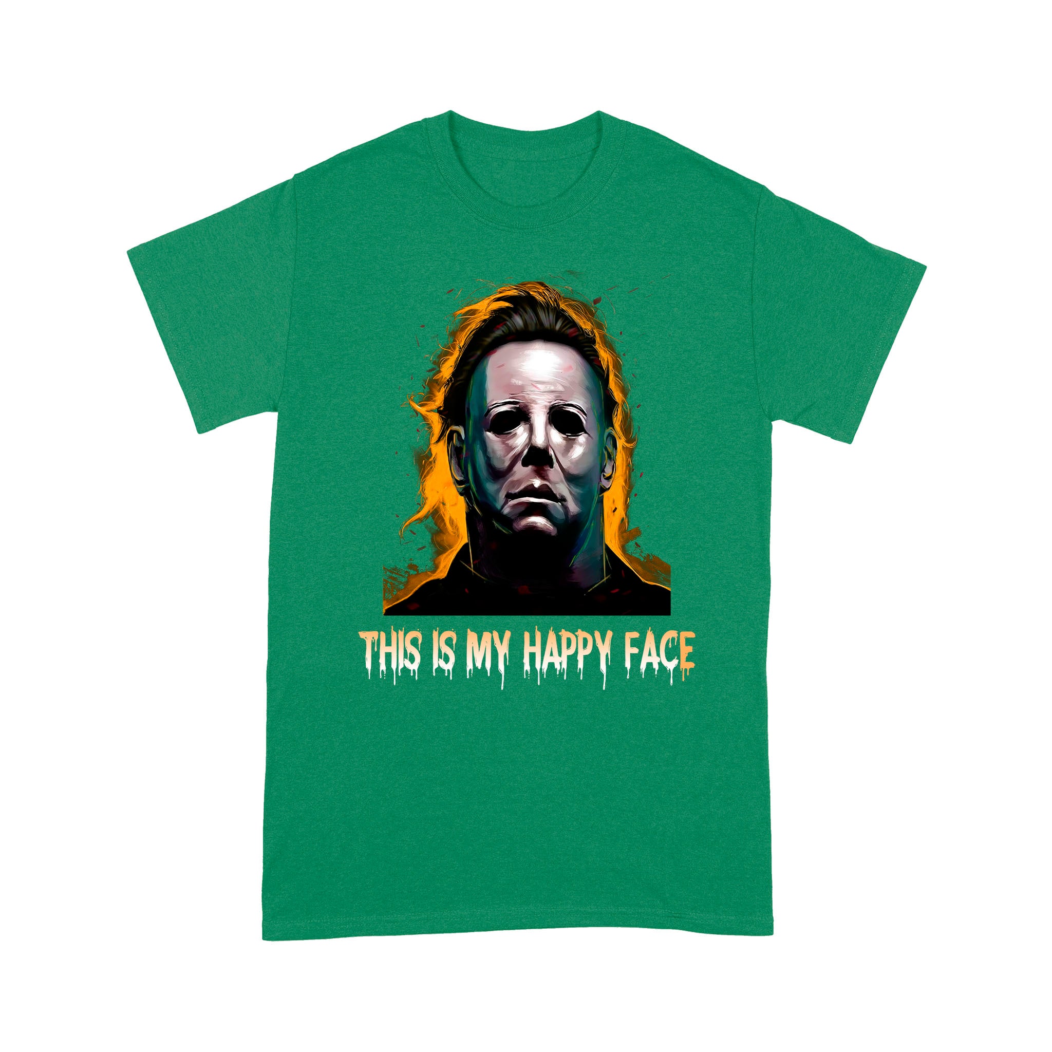 Michael Myers This Is My Happy Face Halloween Funny Shirt - Standard T-Shirt