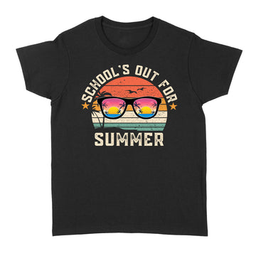 Vintage Last Day Of School Schools Out For Summer Teacher T-Shirt - Standard Women's T-shirt