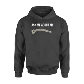 Vacuum Hose Ask Me About My Graphic Tees Funny Shirt - Standard Hoodie