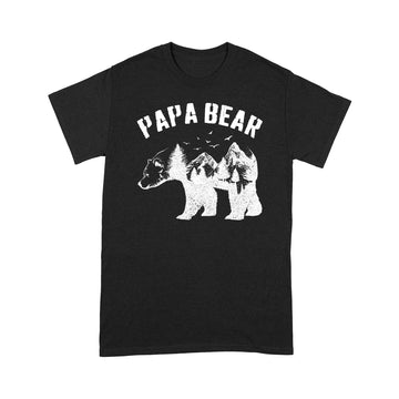 Papa Bear Best Dad Tshirt Fathers Day Father Pop Gifts Men Shirt - Standard T-Shirt