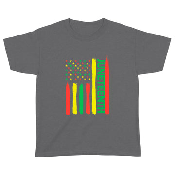 Juneteenth In Flag For Black History Day Black History Junet Shirt - Standard Youth T-shirt