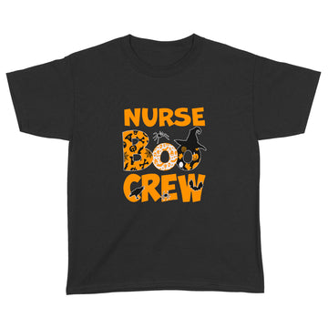 Halloween Nurse Boo Crew Witch T-shirt - Standard Youth T-shirt