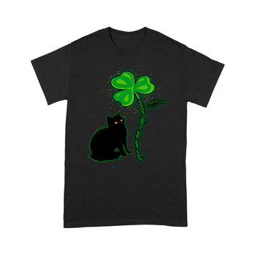 St Patricks Day Black Cat Shirt My Lucky Charm Women's Men Gifts Shirt - Standard T-shirt