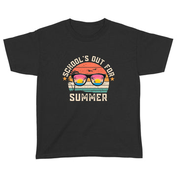 Vintage Last Day Of School Schools Out For Summer Teacher T-Shirt