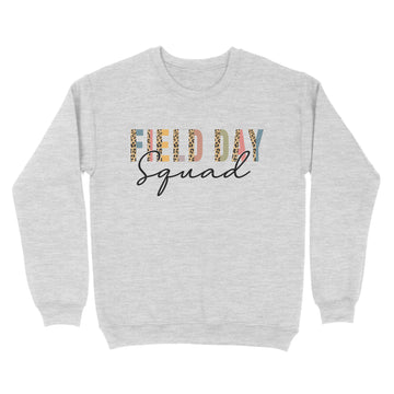 Squad Teacher Student First Last Day Of School Field Leopard Shirt - Standard Crew Neck Sweatshirt