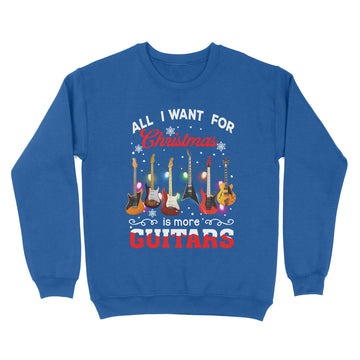 All I want for Christmas Is More Guitars Shirt