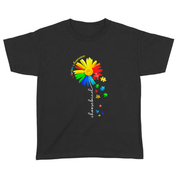 Autism Awareness Women Kids Mom Choose Kind Autism Gift Shirt