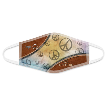 Let It Be Dragonfly Hippie Cloth Face Mask - All-Over-Print Face Masks