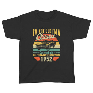 70th Birthday Gifts For Men Dad Retro Vintage 1952 Birthday Shirt