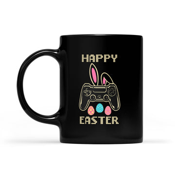 Video Game Easter Bunny Gaming Controller Gamer Boys Girls Mug - Black Mug