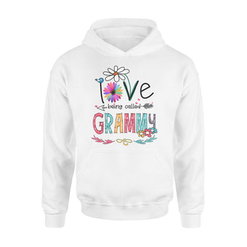 I Love Being Called Grammy Daisy Flower Shirt Funny Mother's Day Gifts - Standard Hoodie