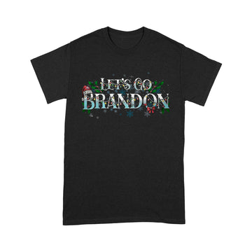 Santa Hat Let's Go Brandon Christmas Light Shirt Xmas Gifts