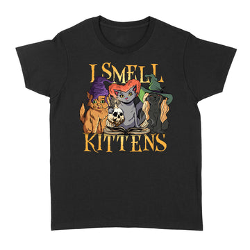 Halloween Witch Cats I Smell Kittens Funny Parody Shirt - Standard Women's T-shirt