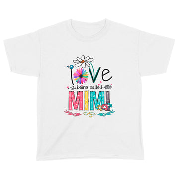 I Love Being Called Mimi Daisy Flower Shirt Funny Mother's Day Gifts - Kids Shirt