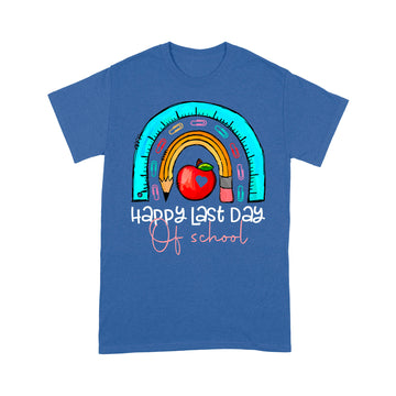 Happy Last Day Of School Teacher Student Graduation Rainbow Shirt - Standard T-Shirt