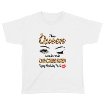 This Queen Was Born In December Funny A Queen Was Born December Shirt
