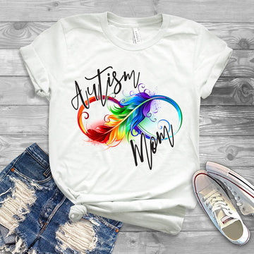 Autism Mom Graphic Tee Shirt
