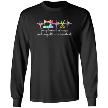 Quilter Sewing Heartbeat T-Shirt For Quilting Lover