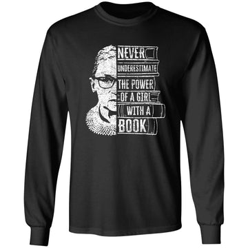 Never Underestimate The Power Of A Girl With A Book RGB Shirt