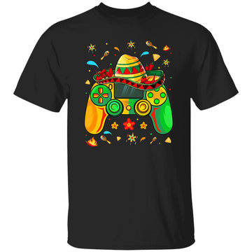 Funny Video Gamer Cinco De Mayo Boys Kids Let's Fiesta Party Shirt