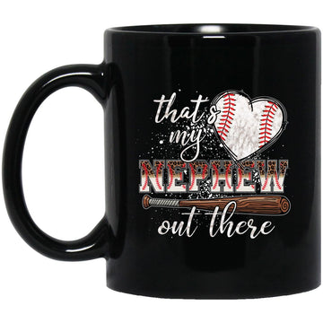 That's My Nephew Out There Baseball Aunt Auntie Mothers Day Gift Mug