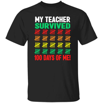 My Teacher Survived 100 Days Of Me Shirt Kids 100th Day Of School Costume Shirt
