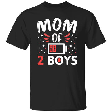 Mom Of 2 Boys Shirts Gift From Son Mothers Day Birthday Women T-Shirt