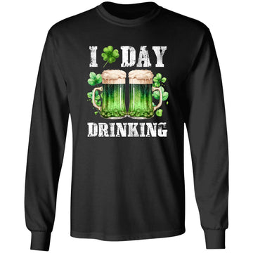St Patrick's Day I Love Day Drinking Funny Gifts Beer Lover T-Shirt