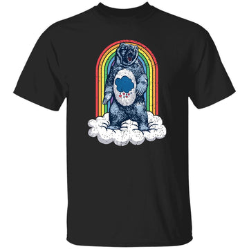 Grumpy Bear Rainbow T-Shirt Gift For Dad, Grandpa